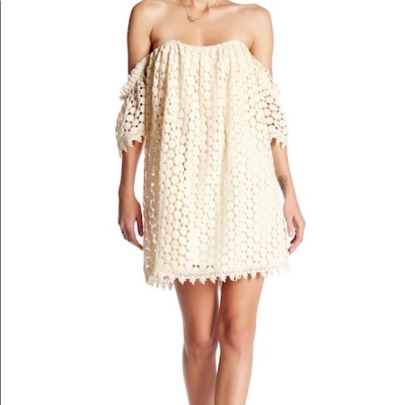 NWT Tularosa Crochet Off The Shoulder Dress - Picture 5 of 5